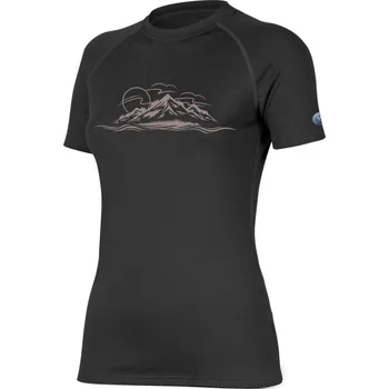 GALINA dámské merino triko - Černá 9090 / M / Černá