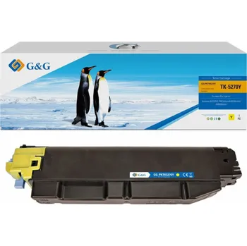 G&G Toner Toner kompatibilní s Kyocera TK5270Y, NT-PKTK5270Y, žlutý, 6000 ks