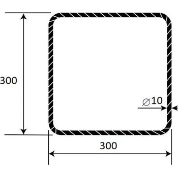 Pletivo ŽELEZO Třmínek do betonu 30x30 R10
