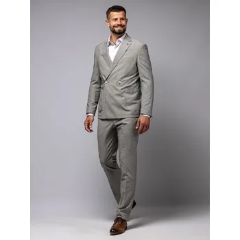 Pánský oblek FERATT Pánské oblekové sako DON VITTO II šedé Velikost: 176/54