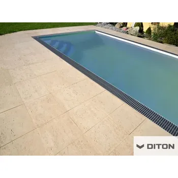 Dlažba Plošná betonová dlažba DITON Travertin Elegance 40/40/4 - PÍSKOVCOVÁ
