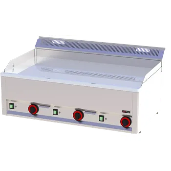 Kuchyňský gril Grilovací deska 97x48 elektrická chromovaná hladká bez podestavby 400 V | REDFOX - FTHC 90 EL