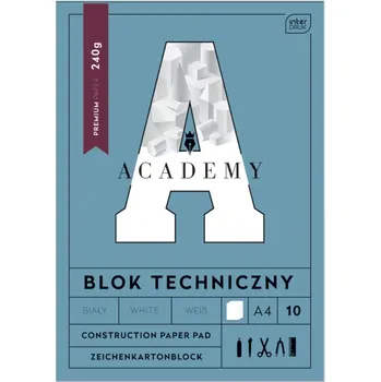 Kresba Interdruk Kreslící karton A4 10 l240g Academy
