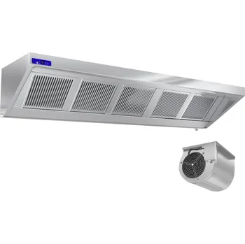 Digestoř G.Gastro Nástěnná digestoř 1,6 m - s motorem, ovladačem, filtrem a světlem- hloubka 700mm