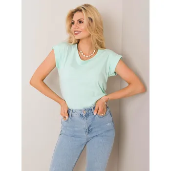 T-shirt-RV-TS-4833.24P-mint BASIC Feel Good tyrkysová 3296449