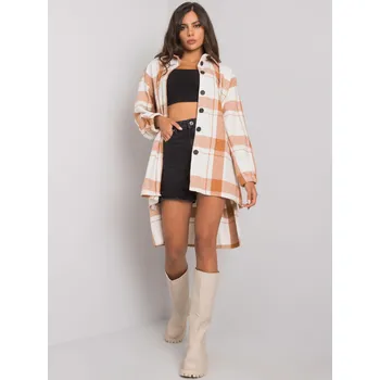 Dámská košile Dámská károvaná košile v camel-ecru ex moda černá 3292808