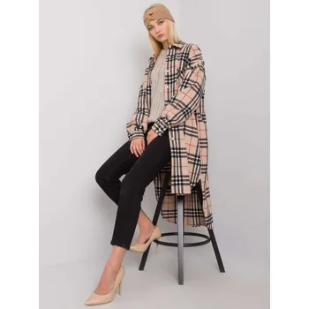 Dámská košile Dámská károvaná košile béžovo-černá ex moda černá 3294346