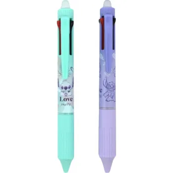 Kuličkové pero Colorino 4v1 gumovací - Stitch Pastel / 0,5 mm