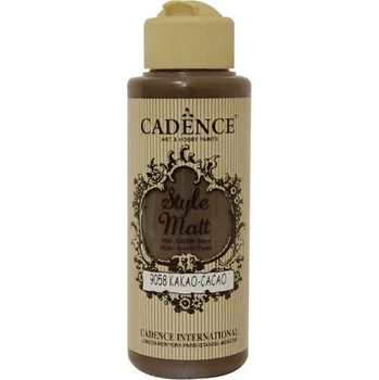 Výtvarná barva Matná akrylová barva Cadence Style Matt 120ml - cocoa kakaová hnědá -