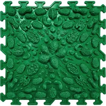 Hrací deka OrtoNature masážní ortopedická podložka Ořechy - Měkká/Zelená