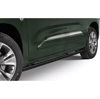 Auto-moto Boční rámy z nerezové oceli (L1) ČERNÁ - Toyota ProAce City (2024 -)