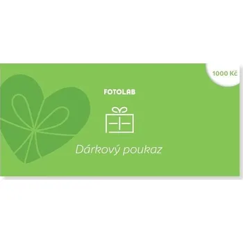 FOTOLAB dárkový poukaz 1000 Kč na fototechniku