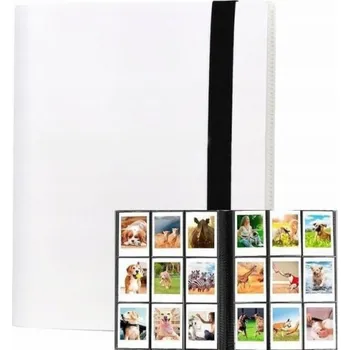 LoveInstant Fotoalbum s 360° fotografiemi pro Fujifilm Instax Mini / Xiaomi / Polaroid / Canon / HP / Kodak / bílý