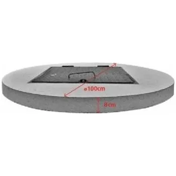 poklop Betonový poklop 1000/80mm (ocel. poklop 500x500mm)