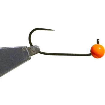 Umělá nástraha Jigovky.cz jigové hlavičky Wolframové HD Barbless Orange vel.10 5ks Gramáž: 0,9g