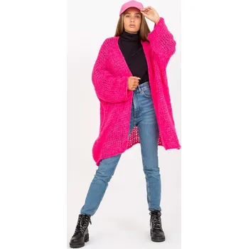 Sweater-TW-SW-BI-M2202.29X-fluo pink Och Bella růžová 3296827