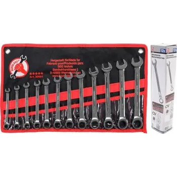 Klíč Očkoploché ráčnové klíče Kraftmann 8 ÷ 19 mm BGS1030001 (Sada 12 dílů)