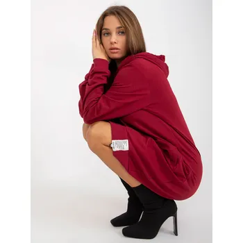 Dámská tunika Tunic-RV-TU-8356.90-burgundy RELEVANCE tmavě červená 3295908