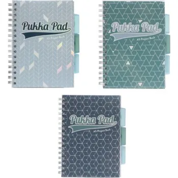 Blok kroužkový Pukka Pad Glee - A5 / linka / mix barev