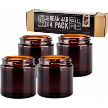 Sklenice Comandante Sklenice na mletou kávu Comandante - Hnědá sklenice na mletou kávu - 4 kusy