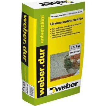 Omítka Suchá směs pro vícevrtsvé jádrové omítky weber dur universal.1mm