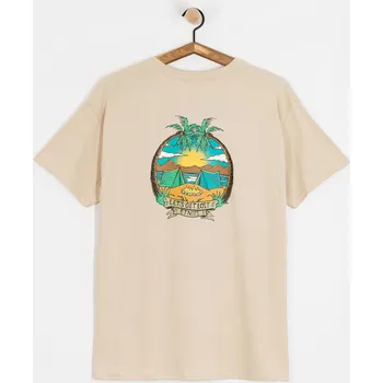 Pánské tričko Etnies Camp Vibes (khaki) M, hnědá