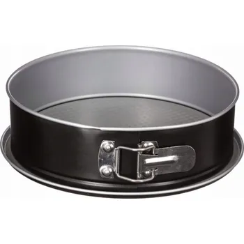 Forma na pečení Secret de Gourmet Kulatá kovová dortová forma, O 24 cm, černá