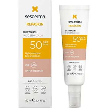 Přípravek na opalování Sesderma Repaskin Silk Touch Color Tinted Facial Sunscreen SPF 50 - Tónovaný opalovací krém na obličej 50 ml