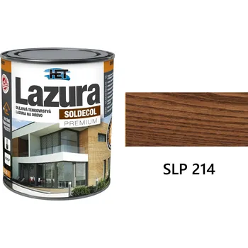 Mořidlo HET SOLDECOL Lazura PREMIUM tenkovrstvá olejová lazura na dřevo 0.75 l SLP-214