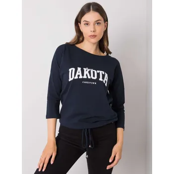 Dámská halenka Blouse-RV-BZ-6673.61-navy blue RUE PARIS černá 3292907