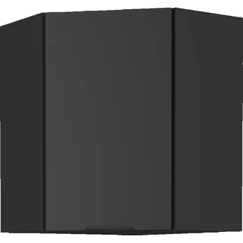 Obývací stěna Horní rohová skříňka, černá, SIBER 60x60 GN-72 1F