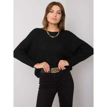 Dámské oblečení Sweater-TW-SW-BI-2235.27X-black Och Bella černá 3300060