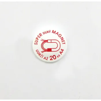 Dekorativní magnet Magsy Velmi silný magnet v plastovém pouzdře s potiskem SUPER SILNÝ MAGNET