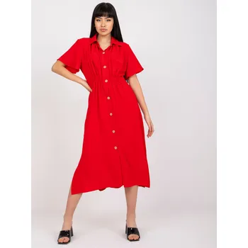 Dámské šaty Dress-CHA-SK-2904.89-Red RUE PARIS červená 3300501