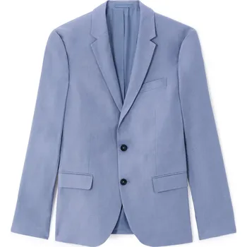 Pánské sako Celio Lněné sako slim Buhot2 - Pánské Celio modrá 3332925