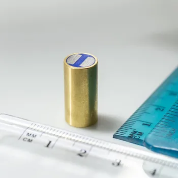 Magsy Magnetická čočka válcová mosazná s tolerancí h6 pr. 10 x výška 20 mm