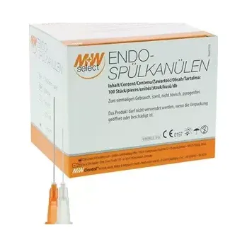 Injekční stříkačka M+W kanyly výplachové žluté 0,3x23 100ks