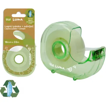 Lepicí páska s odvíječem ECO LUMA - 18 mm x 33 m