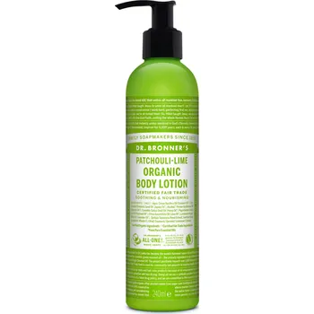 Tělové mléko Dr. Bronner´s Tělové mléko Patchouli - Limetka 240ml Dr. Bronner's