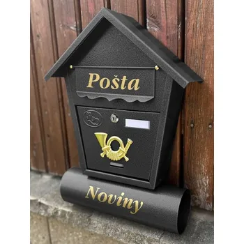 Poštovní schránka SKANTEX Poštovní schránka - domeček T1 barva: antracit T1