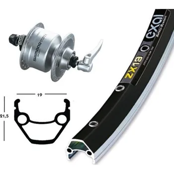 Zapletené kolo OEM přední zapletené kolo 28x1.75' DH3N71 QR ZX 19 (černá/stříbrná)