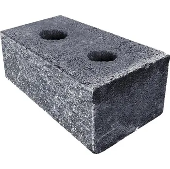 Plot Tvarovka průběžná s otvory Duo Stone DSO 400 40 x 20 x 15 cm černá