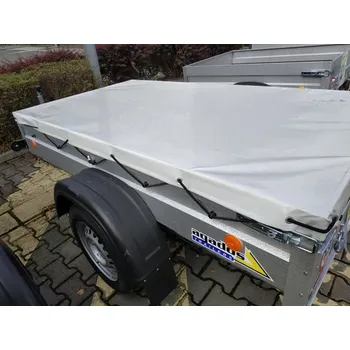 Přívěs k motorovému vozidlu Plachta na přívěsný vozík šedá - výroba na míru