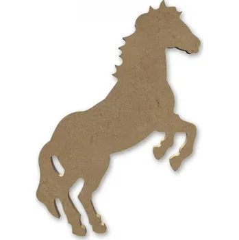 Výtvarná sada Dřevěný výřez k dekoraci Gomille, 10 x 18 cm – vzpínající se kůň