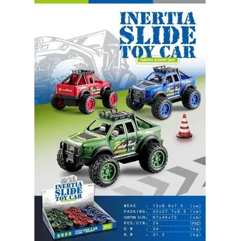 autíčko Auto terénní na setrvačník 13 cm