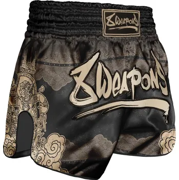 Oblečení pro bojové sporty Muay Thai šortky 8 WEAPONS Hanuman - Black/Gold Velikost: S