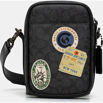 Kabelka Taštička Coach Hitch šedá barva, CBF95 90X, vel. ONE SIZE