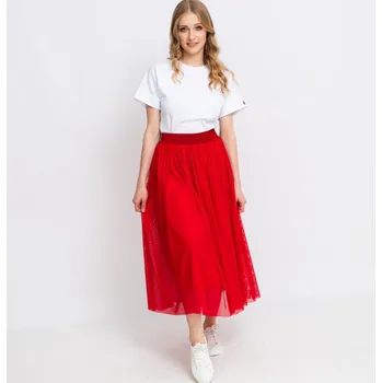 Dámská sukně Červená tylová řasená sukně Velikost: S/M
