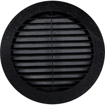 Větrací mřížka Ventila systems (ČR) Kruhová plastová mřížka KPM Barva: Černá, Průměr [mm]: Ø 80 Ø 80 - Ø 160