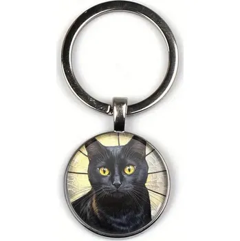 Přívěsek na klíče s kočkou